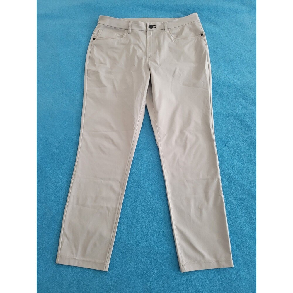 Public Rec Dealmaker 5-Pocket Pants Mens 34x32 Light Gray Straight Golf